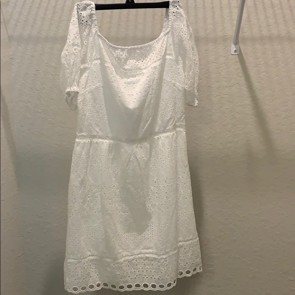 White lace dress